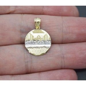 Real 10K Solid Yellow Gold Shiny Last Supper Charm Pendant 1.2 grams